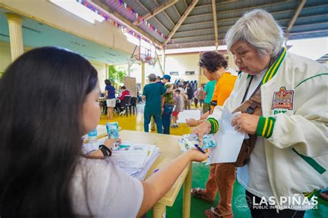 Senior citizens in Las Piñas set to receive social pension.